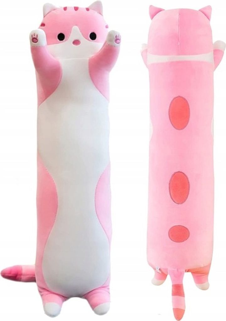 LANGES KATZENMASKOTTCHEN-PLÜSCHKISSEN PLÜSCH 130 cm Produktbild 5