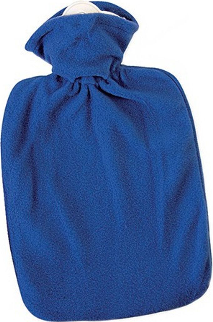 HUGO FROSCH 0412 Wärmflasche 100% Polyester 1,8l Klassik Fleece, blau