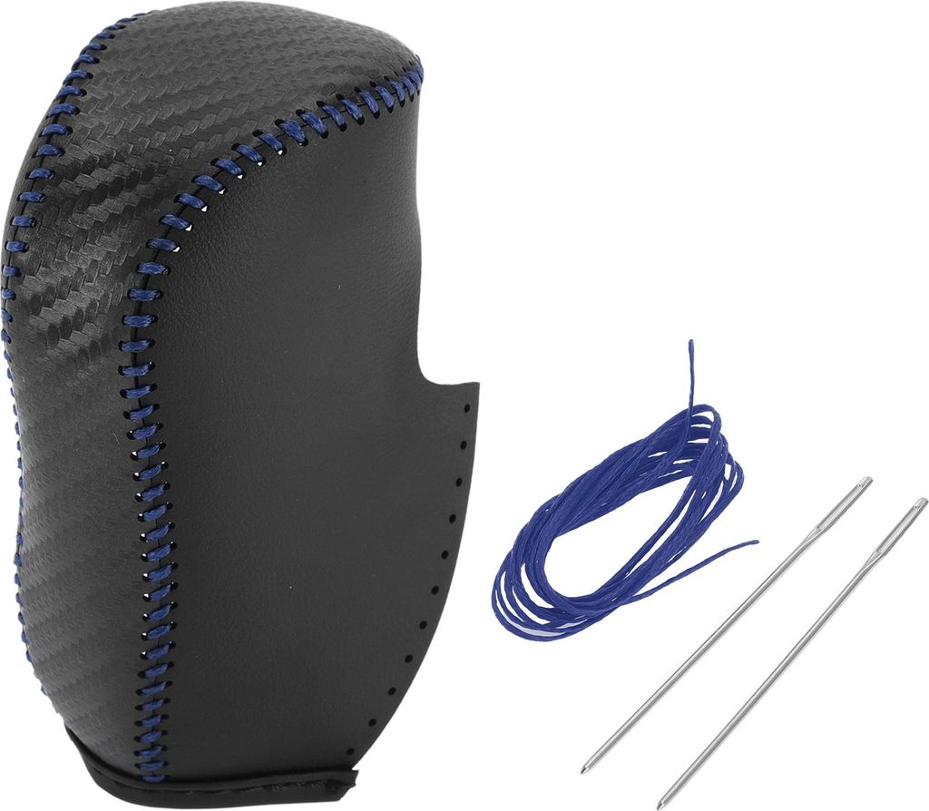 Schalthebel-Überzug für Honda Civic 2012-2014 Anti-Rutsch Schaltknauf-Protector Kunstleder Schwarz Carbonfaser Blau