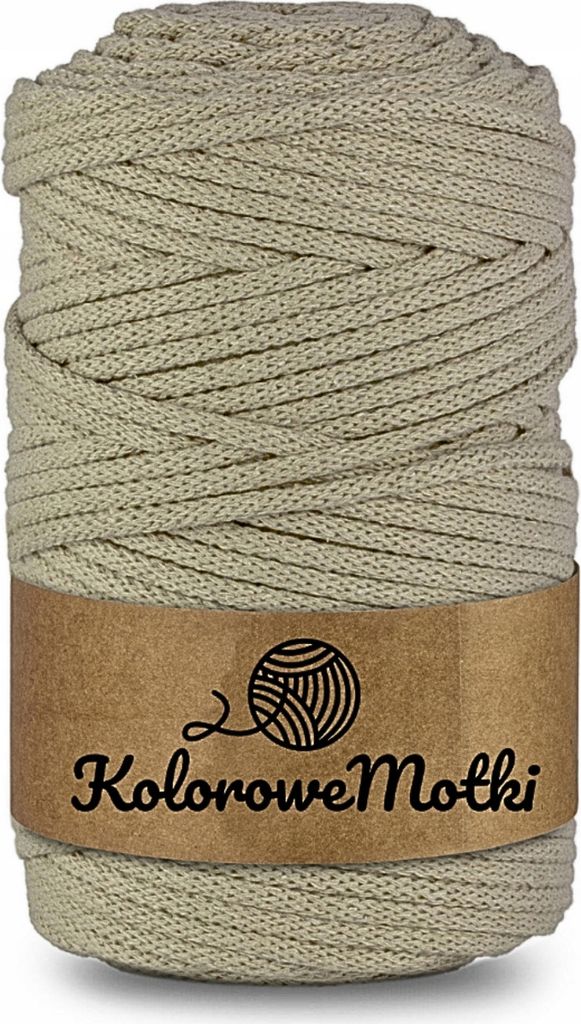 KoloroweMotki | Sznurek bawełniany z rdzeniem 100m 3mm Zdjęcie produktu 
