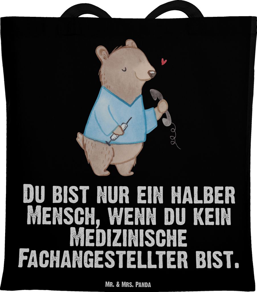 Mr. & Mrs. Panda Jutebeutel Medizinische Fachangestellter Produktbild 