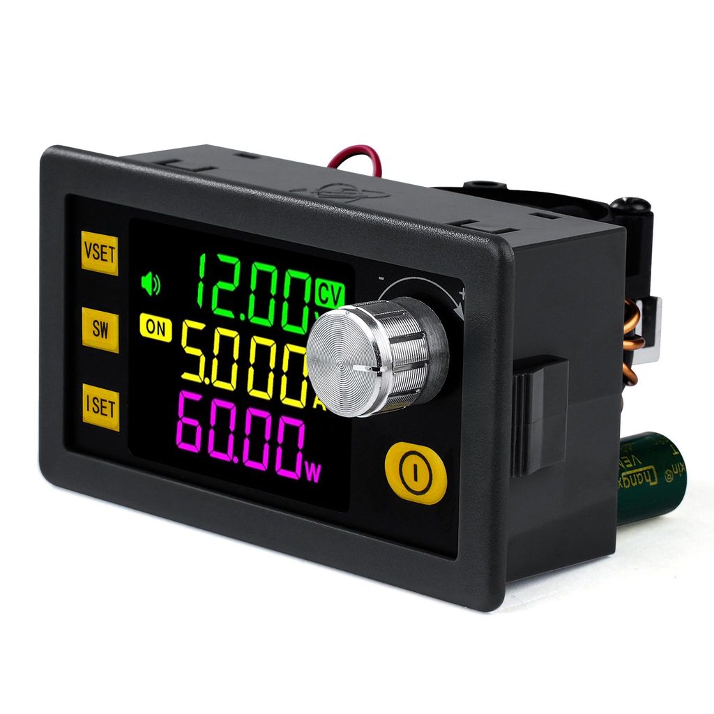 DC 6-36V auf 0-36V 120W 6A Step-Up/Step-Down Wandler mit farbigem LCD-Display