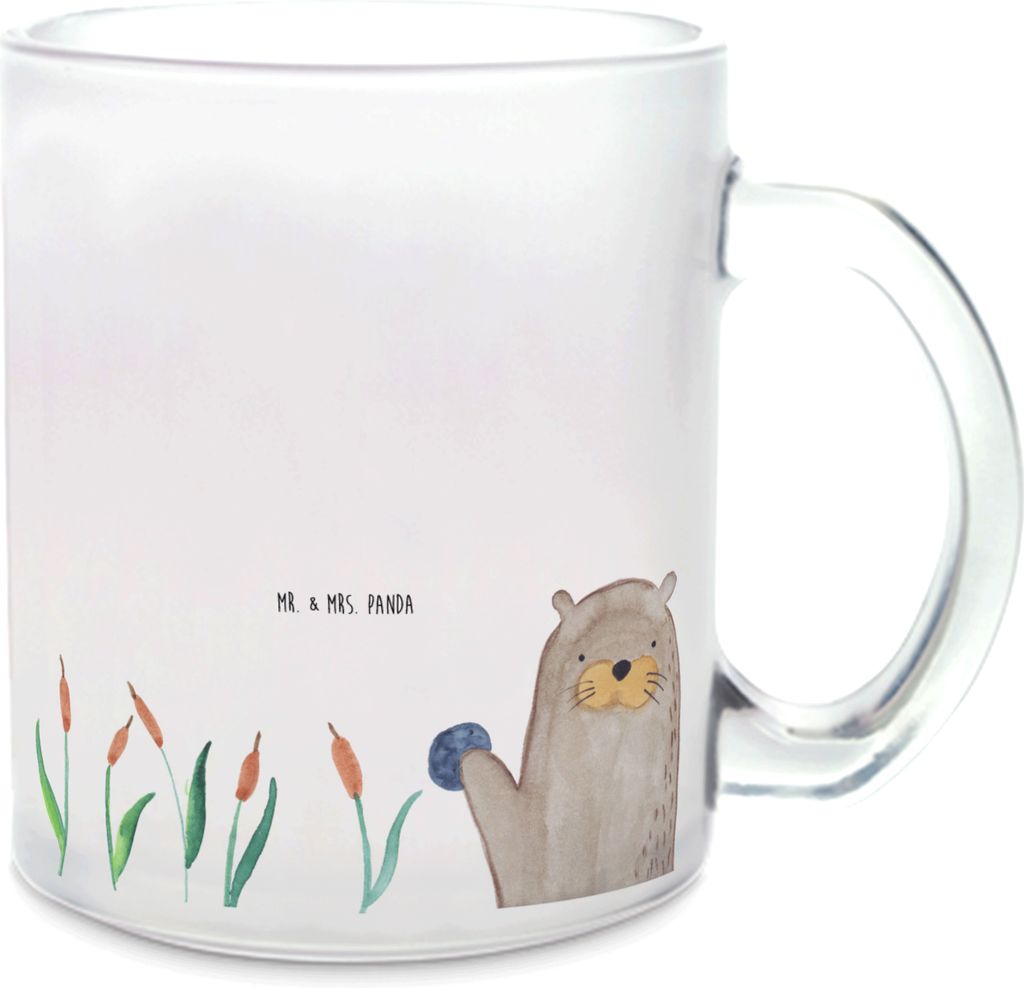 Mr. & Mrs. Panda Tee Tasse Otter Stein - Transparent - Produktbild 