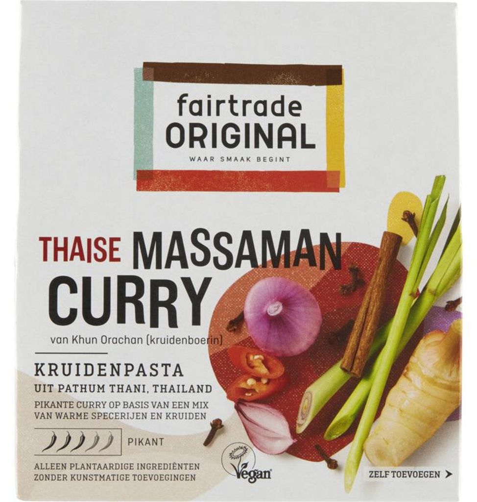 Fairtrade Original Massaman kari pasta 70 g – autentická Obrázok produktu 