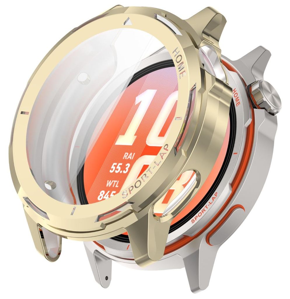 INF TPU Vollschutz-Hülle für Huawei Watch GT Runner2, leicht, passgenau Gold