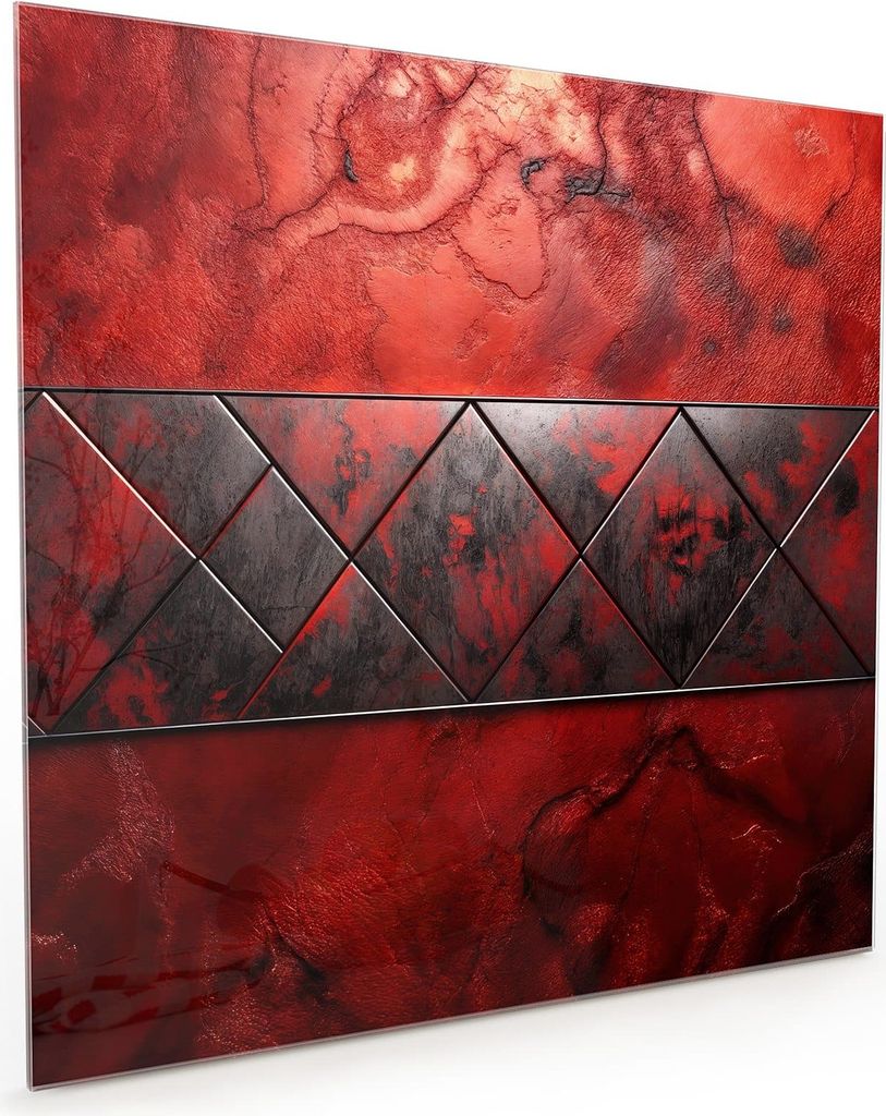 Küchenrückwand Spritzschutz Glas mit Motiv Dunkle Muster Wand 40 x 40 cm