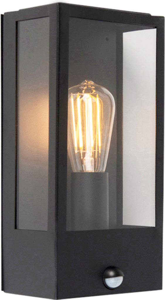 QAZQA - Modern Außen Wandleuchte schwarz mit Produktbild 