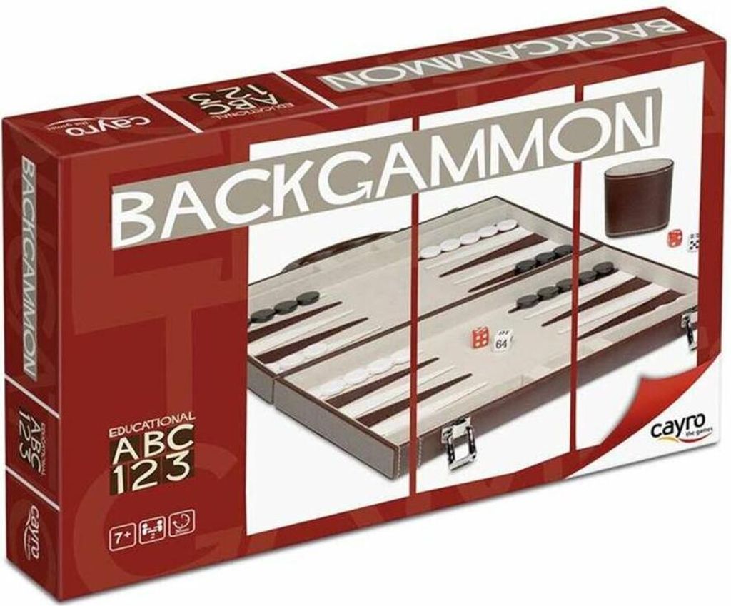 Cayro - Backgammon - Juego de razonamiento y Estrategia - Juego de Mesa Tradicional - Desarrollo cognitivas e inteligencia CAYRO