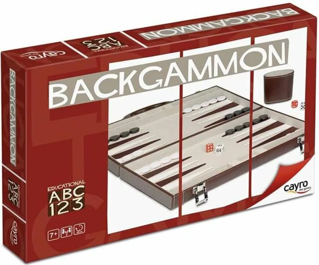Backgammon Cayro jeu de société traditionnel de stratégie en bois