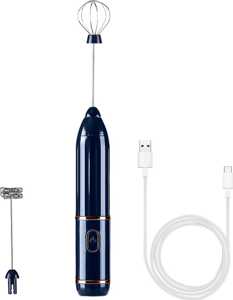 Schneebesen, Handmixer, 3 Geschwindigkeiten, kabelloser elektrischer Milchaufschäumer für Kaffee, heiße Schokolade, kabelloser Eierschläger, R...