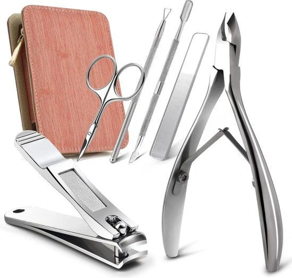 Nécessaire de manucure complet avec coupe-ongles et ciseaux de précision