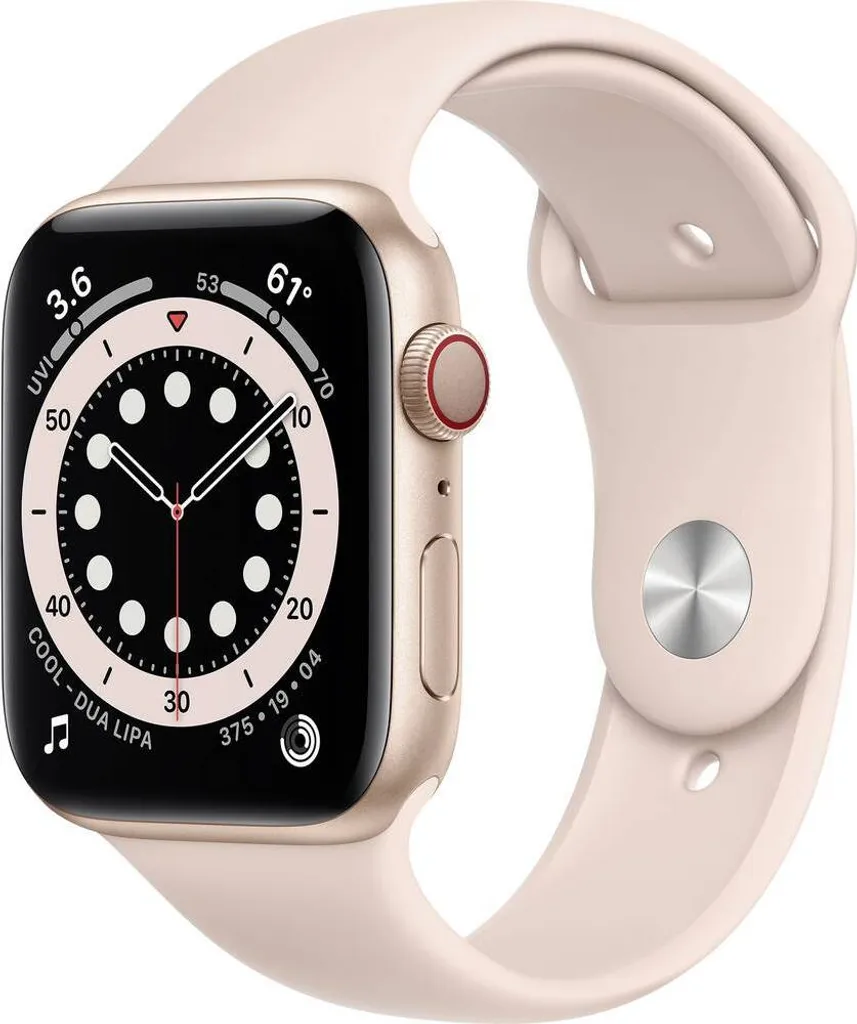 Apple Watch Series 6 GPS montre connectée sport en alu noir de 44mm
