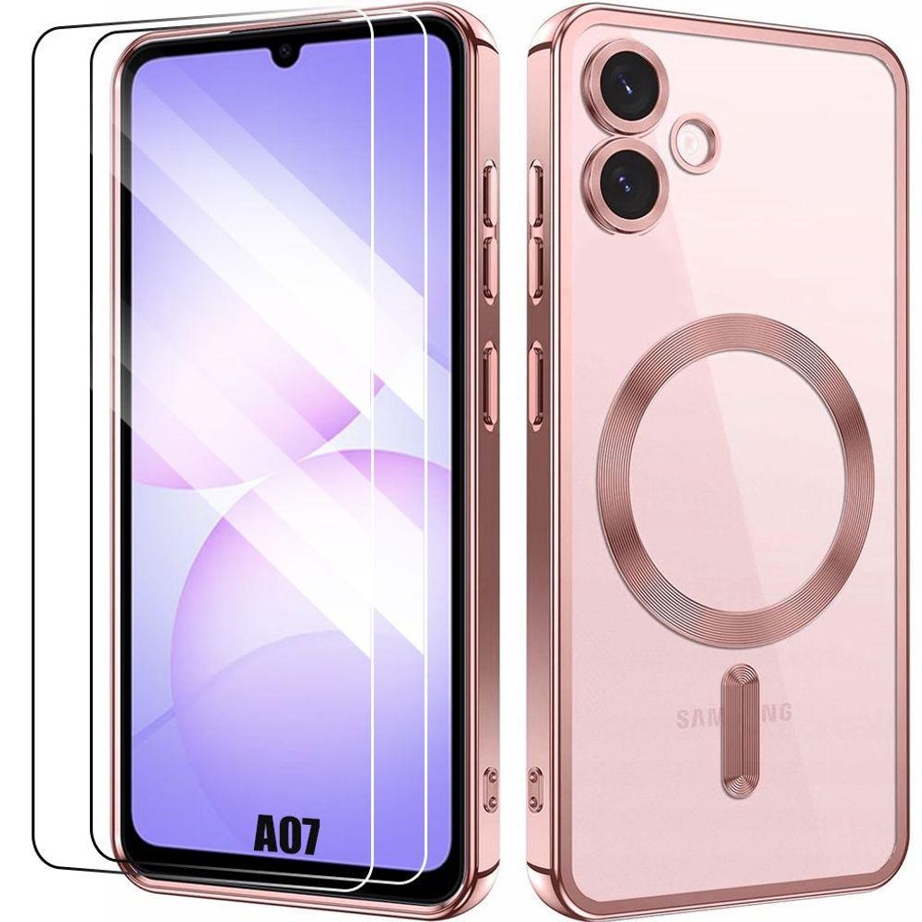 Coque + 2 Verres Trempés pour Samsung Galaxy A07, Silicone Image du produit 