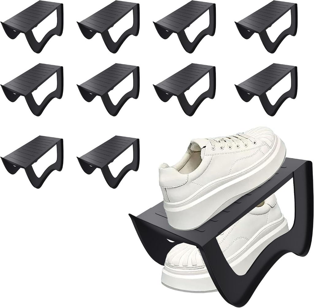 ROSEJANE, lot de 10 supports à chaussures, 2 niveaux, en Image du produit 