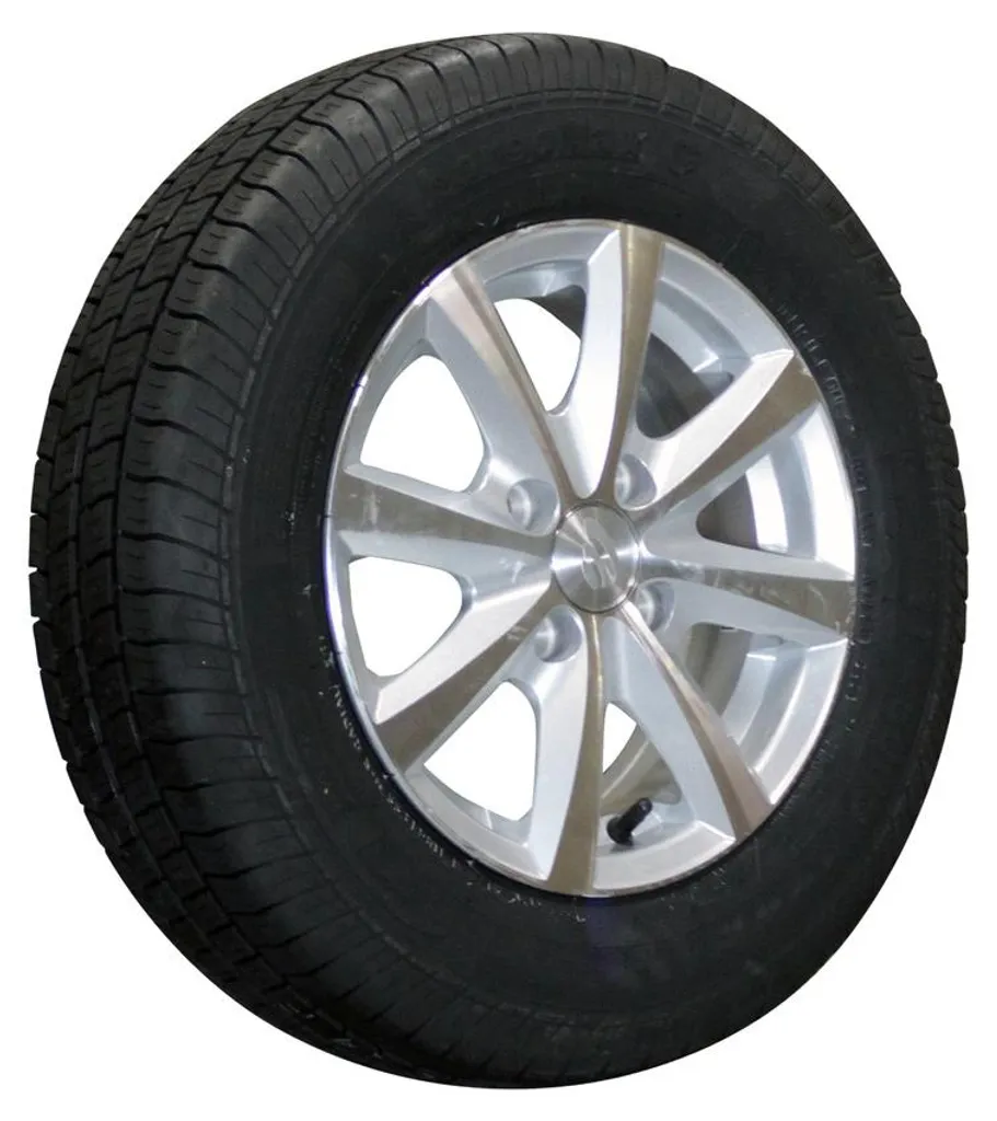 Roue complète pneu 155/80 R13C et jante 5J x 13H2 GT Radial 4 trous