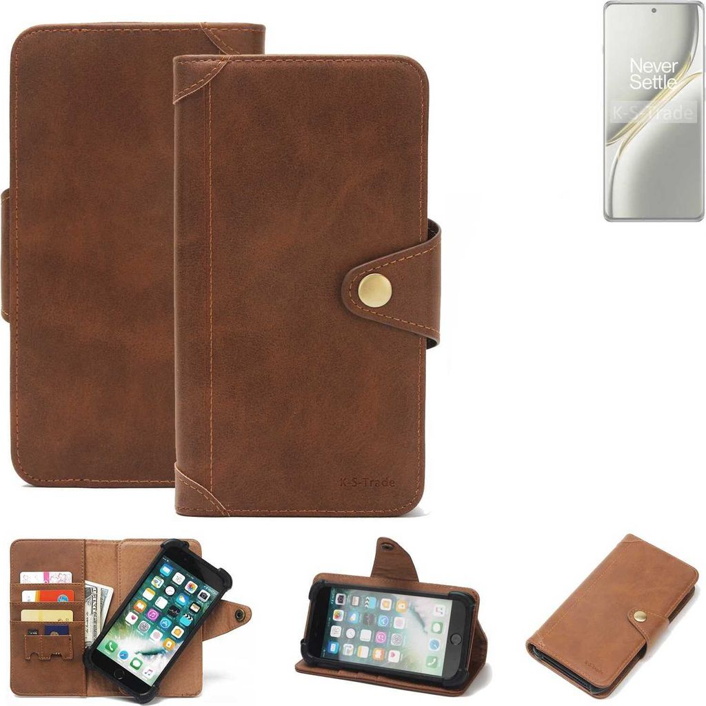 K-S-Trade Handyhülle kompatibel mit OnePlus Ace 3 Pro Schutz Hülle Walletcase Bookstyle Tasche Case Handytasche Wallet Flipcase Cover Polyurethan...