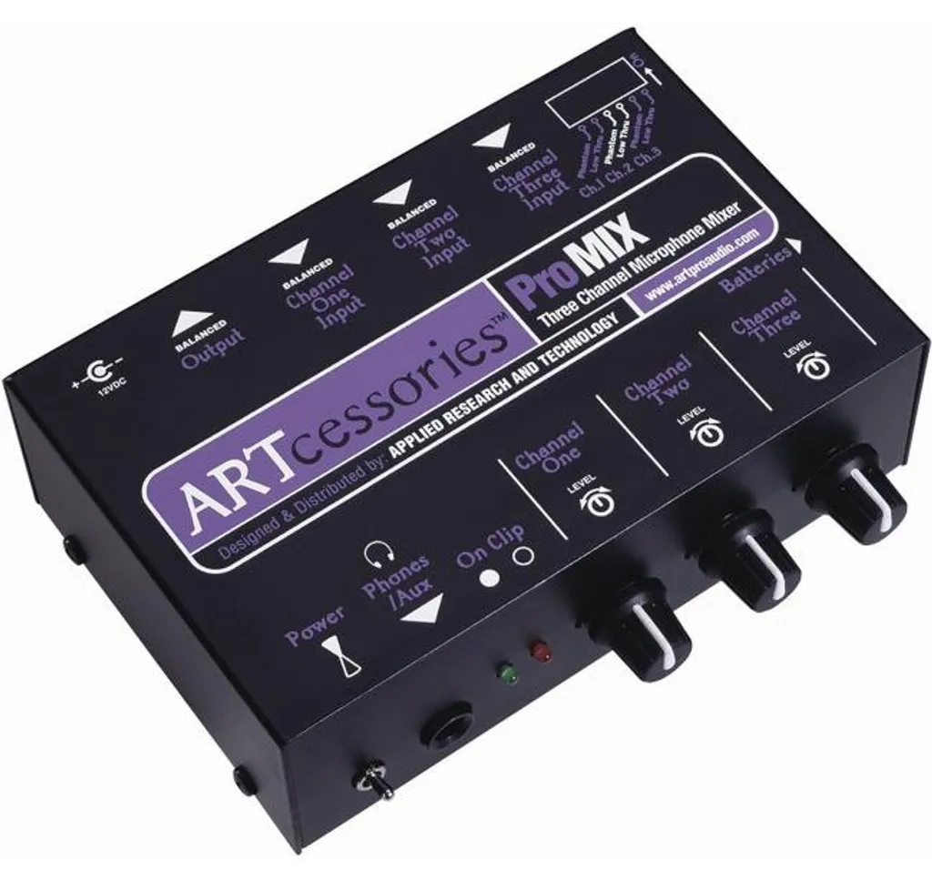 Art PROMIX Mélangeur 3 Voies pour Supprimer les Bruits de Fond Audio