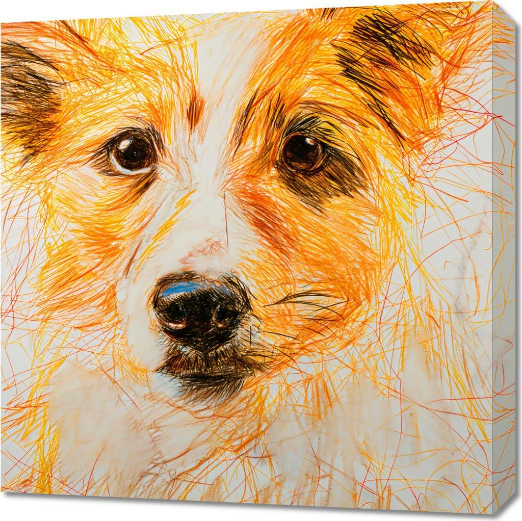 Bild 60x60cm Niedlicher Gast