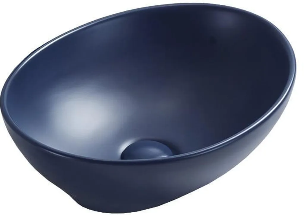 Mexen Elza lavabo da appoggio 40 x 33 cm, blu opaco - 21014042