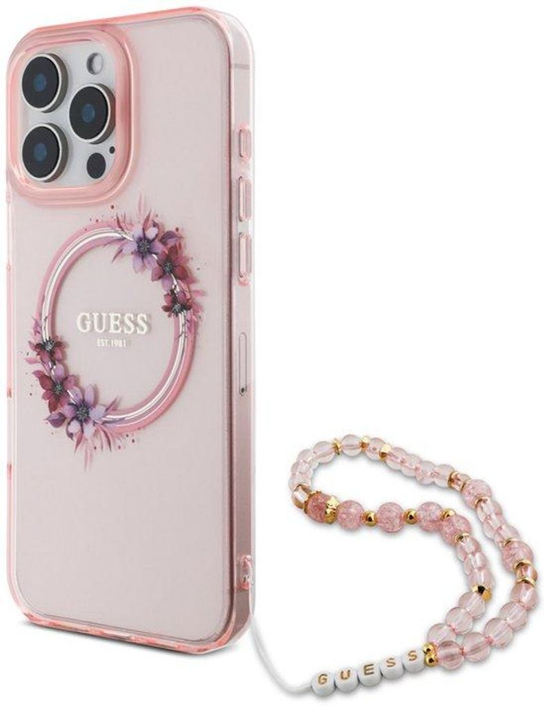 Etui Guess z tylną okładką na iPhone'a 16 Pro z paskiem Zdjęcie produktu 