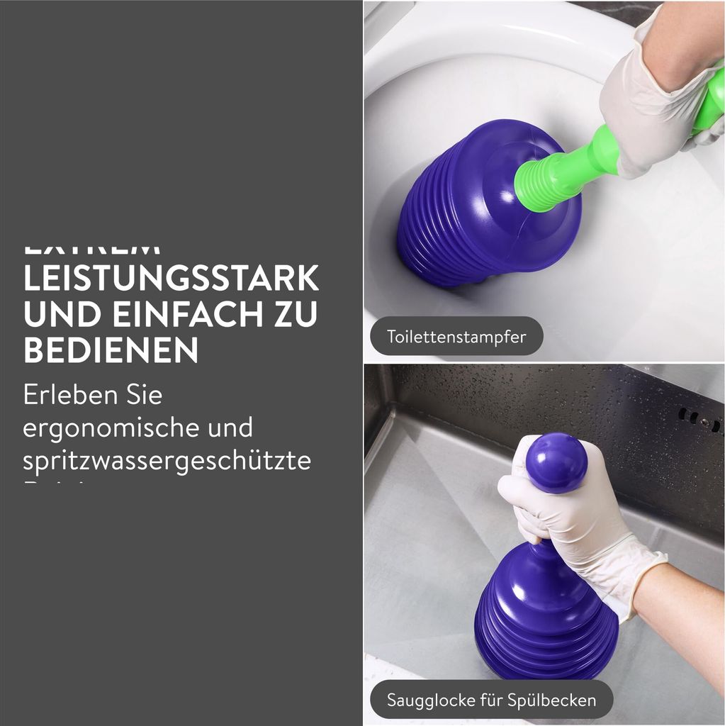 Hogedruk afvoerreiniger, pomp met luchtdrukindicator