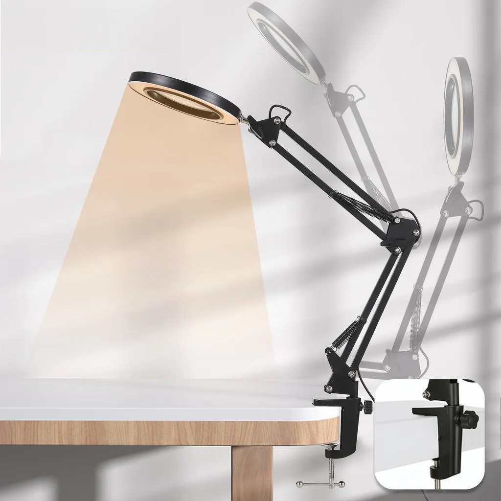 Lampe de bureau cosmétique LED USB 12W - Éclairage blanc variable - 9
