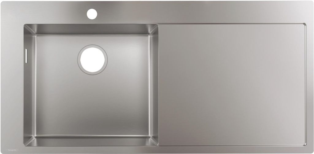 hansgrohe Einbauspüle 450 mit Abtropffläche rechts, S716-F450 edelstahl
