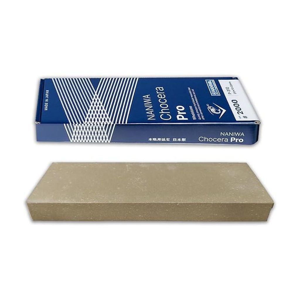 Ambrogio Sanelli - Naniwa - Chocera Pro Stone - Splash&Go Professioneller Messerschärfer - Körnung Nr. 2000