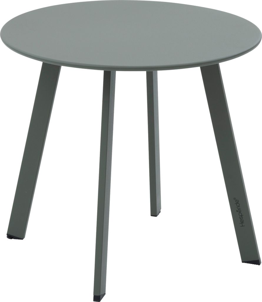 Runder gartenbeistelltisch "saona" lorbeergrün 50 x 45cm aus stahl - Hespéride
