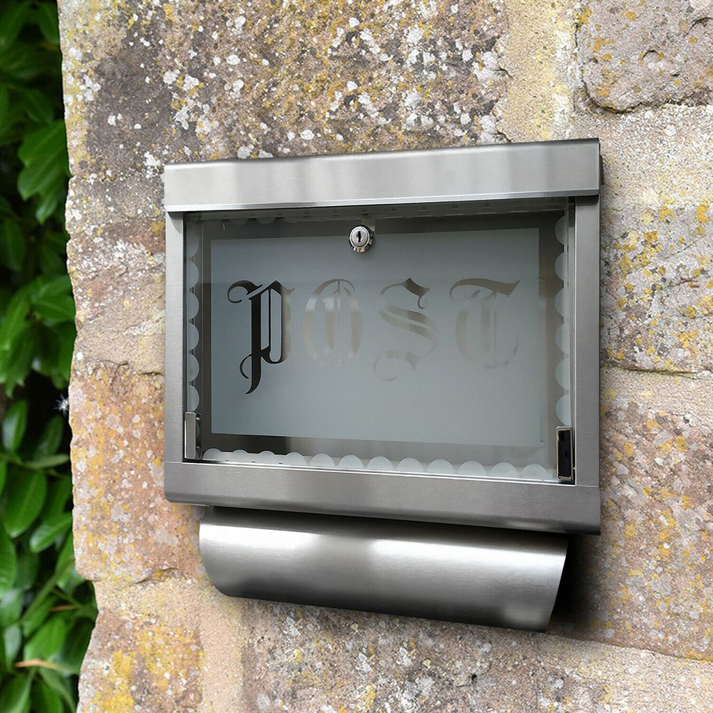 Edelstahl Briefkasten Wandbriefkasten Postkasten Produktbild 2