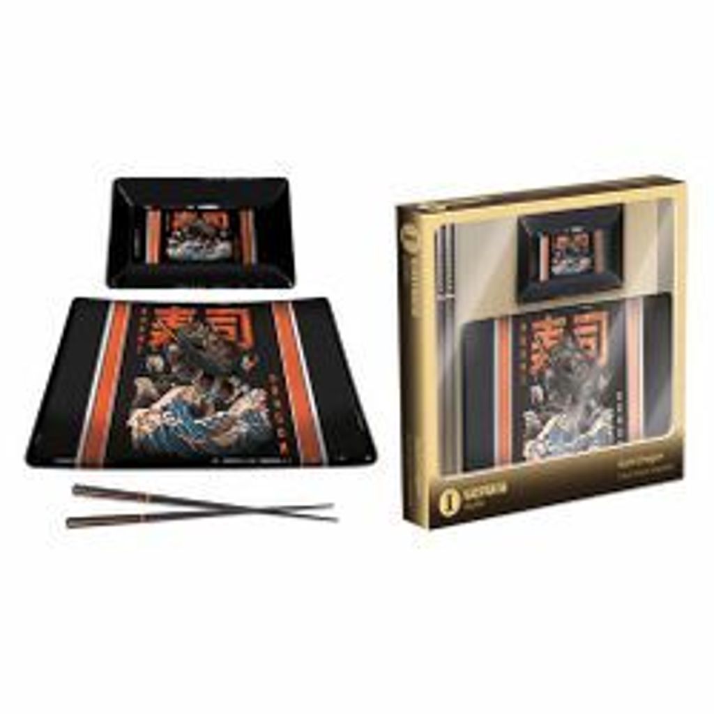 Ilustrata - Black Sushi Dragon - Teller-Set