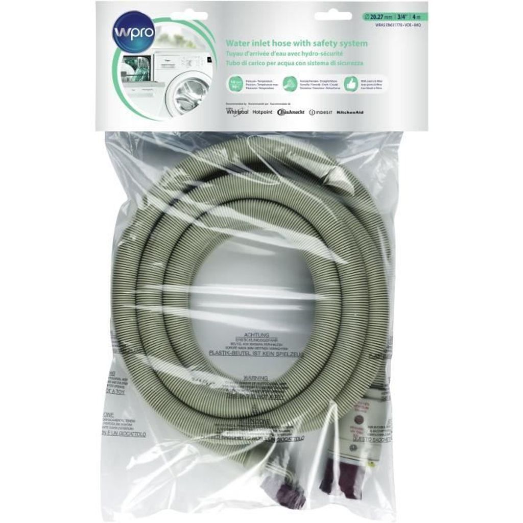 Wpro IHS400 - Tuyau d'arrivée d'eau avec sécurité Image du produit 