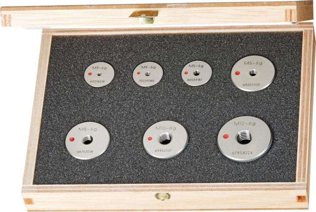 JBO Ausschuss-Lehrring M3-M12 im Holzkasten