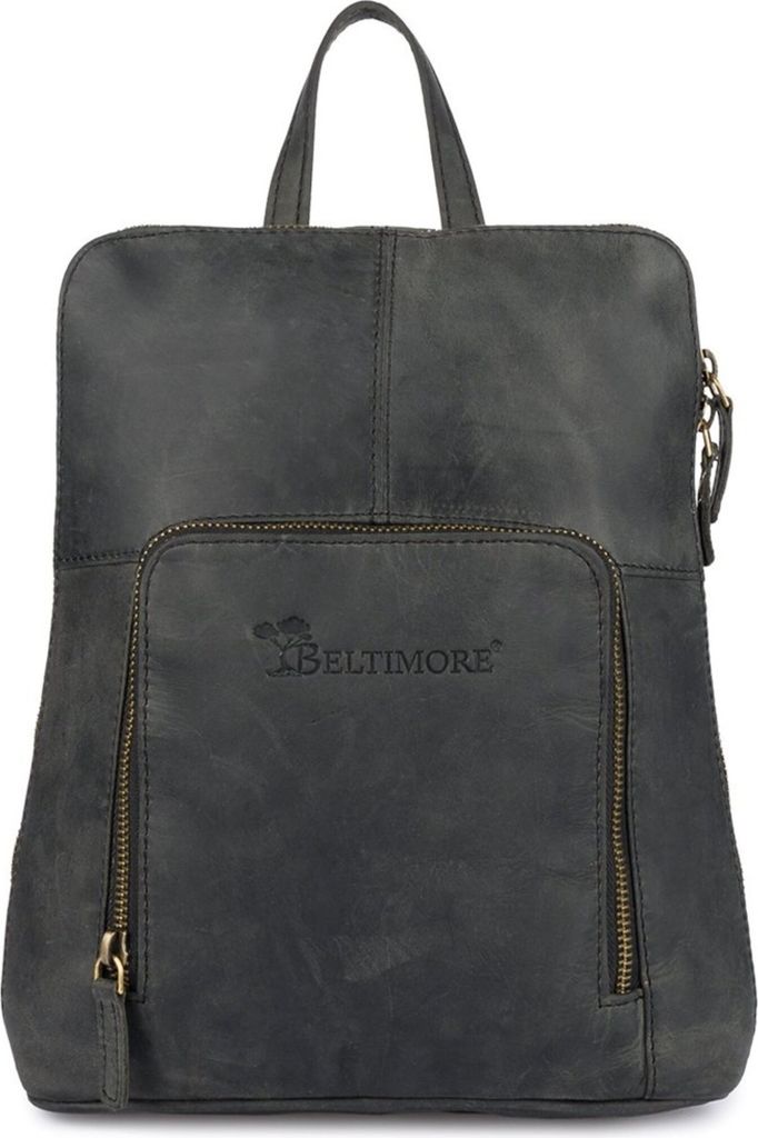 Damen Kultiger Lederrucksack, Schultertasche, Nubukleder, Produktbild 