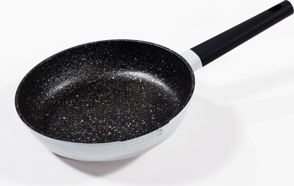 Ø28cm Bratpfanne ca. 6cm hoch KING® SHINE GREY aus Aluguss Produktbild 2