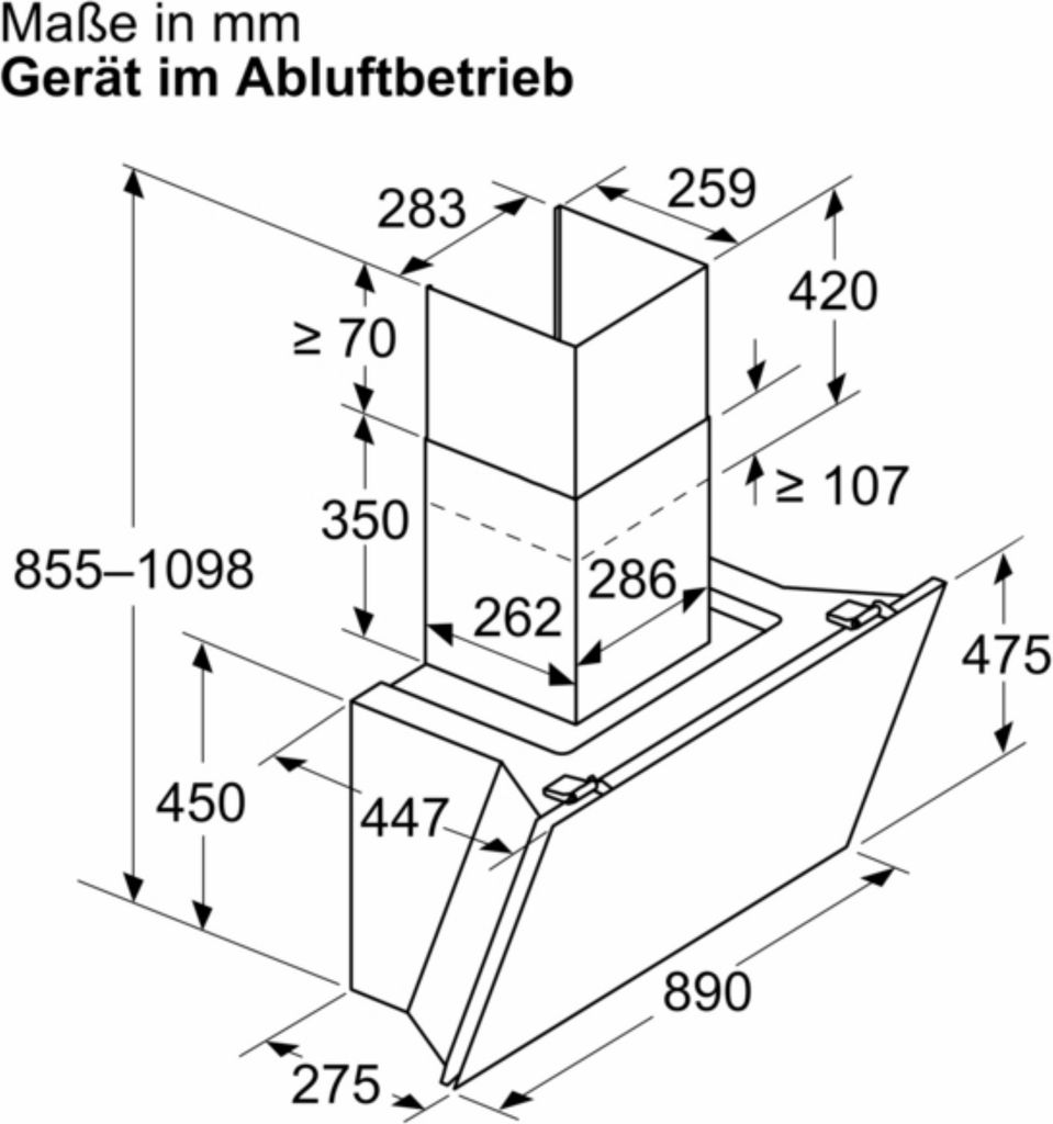 Bosch Serie 8 DWK91LT60 Wandesse, 90 cm, Klarglas schwarz Produktbild 12