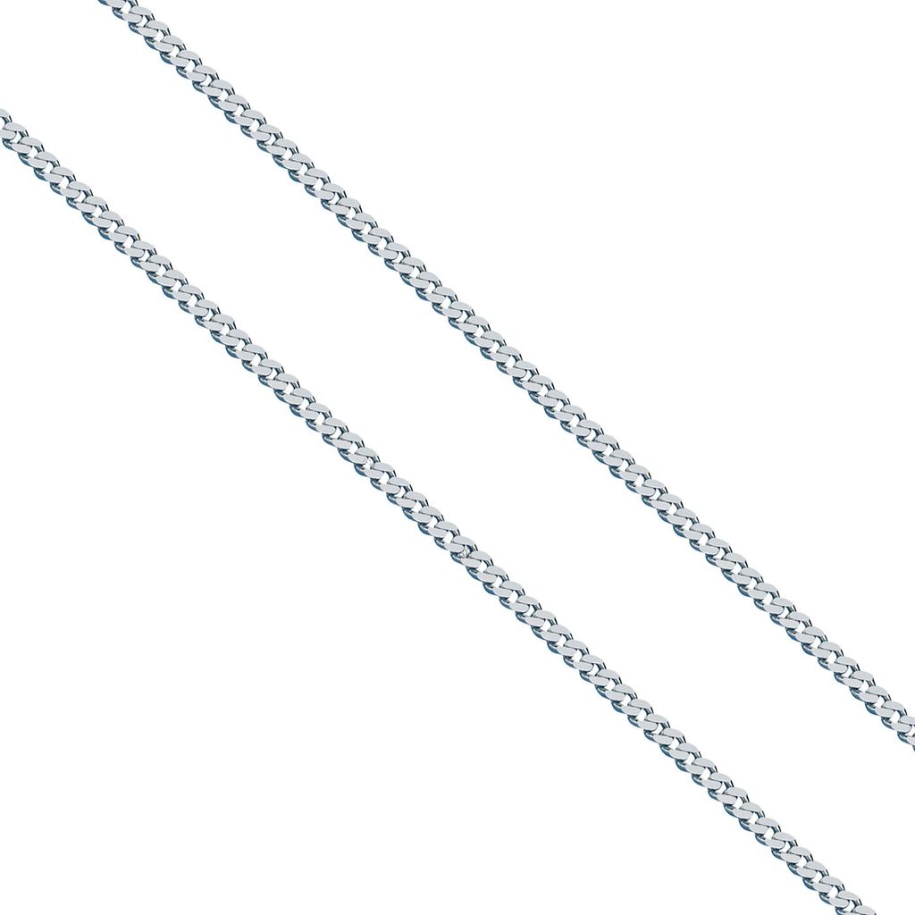 925er Sterling Silber Panzerkette Massiv 4,5 mm -55 cm Produktbild 