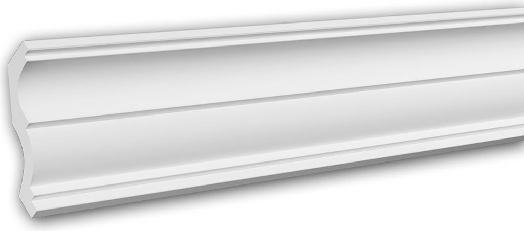 PROFHOME 150161 Eckleiste aus Polyurethan Deckenleiste Stuckleiste 2 m