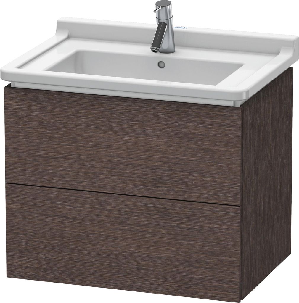Duravit Waschtischunterbau L-CUBE 469 x 670 x 558 mm eiche dunkel gebürstet