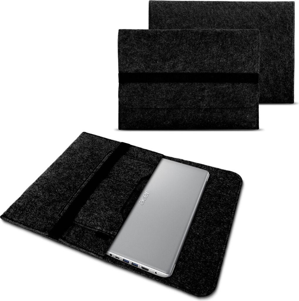 Schutzhülle Acer Chromebook 14 Laptop Tasche Hülle Filz Sleeve Notebook CoverFarben:Dunkel Grau