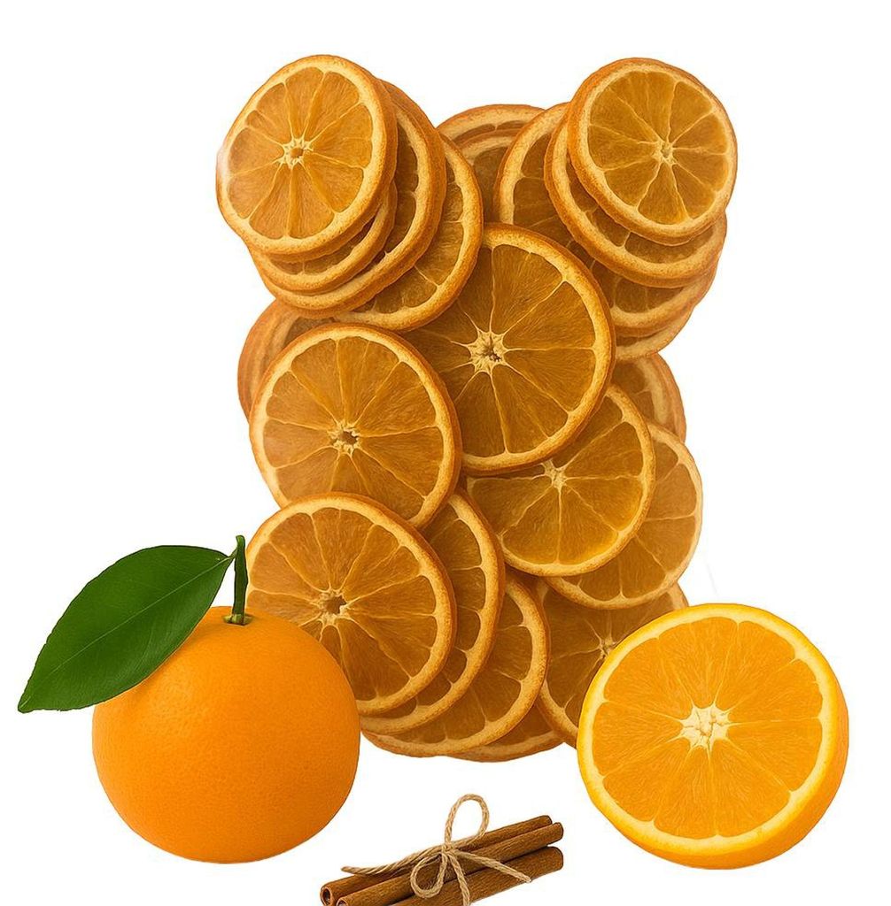Tranches d'orange séchée comestible, 500 g Image du produit 