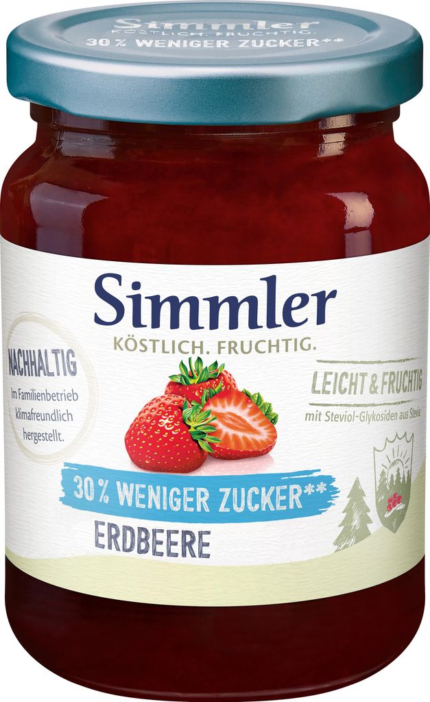 Simmler Leicht&Fruchtig Erdbeere 215g