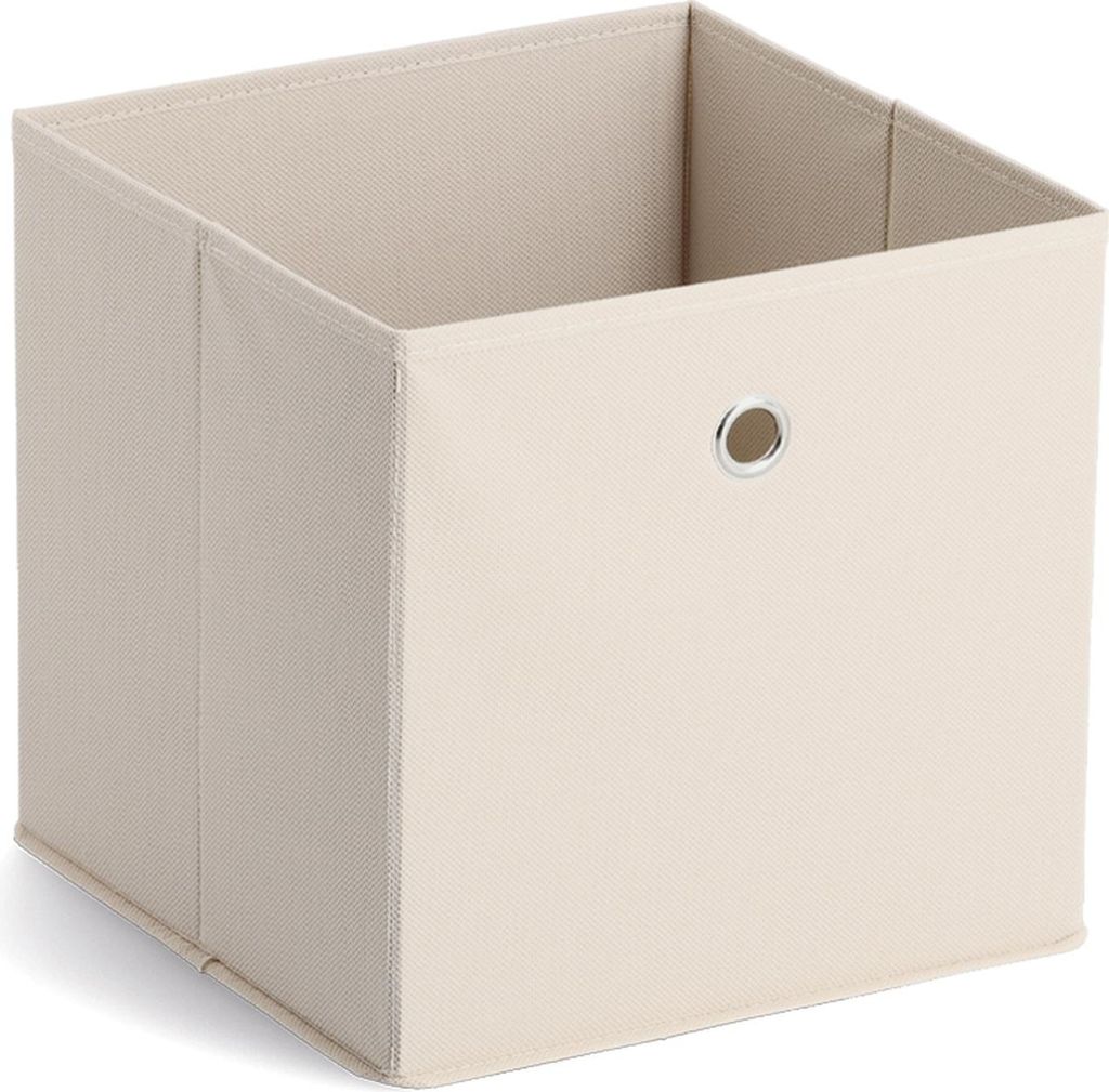 ZELLER PRESENT Aufbewahrungsbox Vlies 28x28x28cm beige Immagine del prodotto 