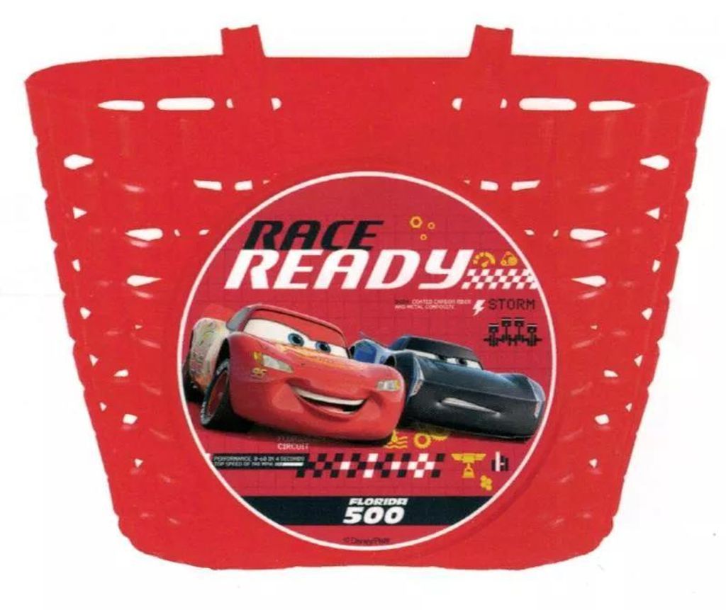 Disney Cars 3 Cestino Cestino da bicicletta in PVC per Immagine del prodotto 