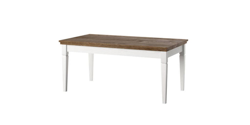 Couchtisch Martin , Holzoptik und Weiß, 110cm