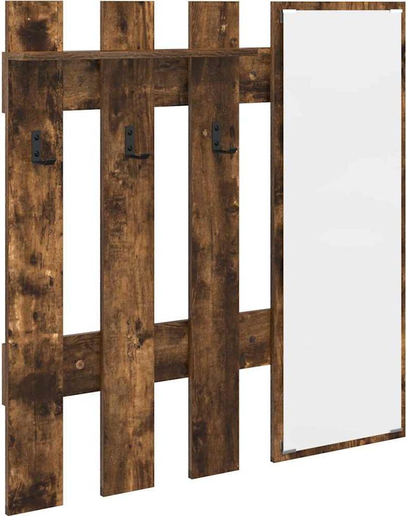 vidaXL Nástenný nočný stolík Údený dub 100 x 10 x 100 cm Obrázok produktu 