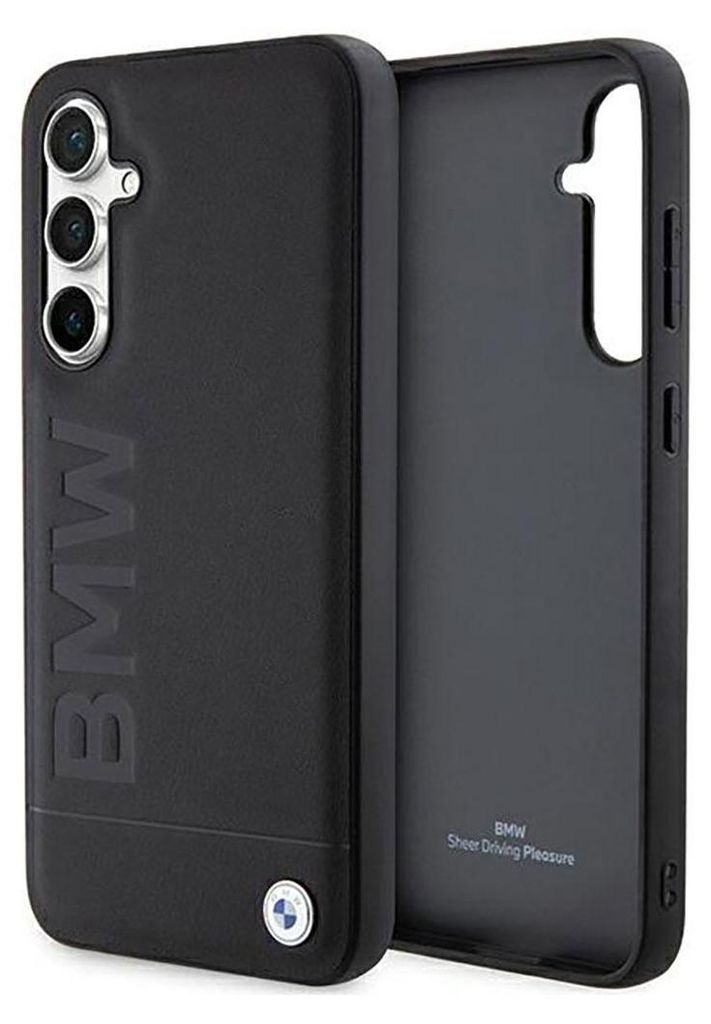 BMW Leder Hot Stamp - Samsung Galaxy S23 FE Hülle (Schwarz) Produktbild 