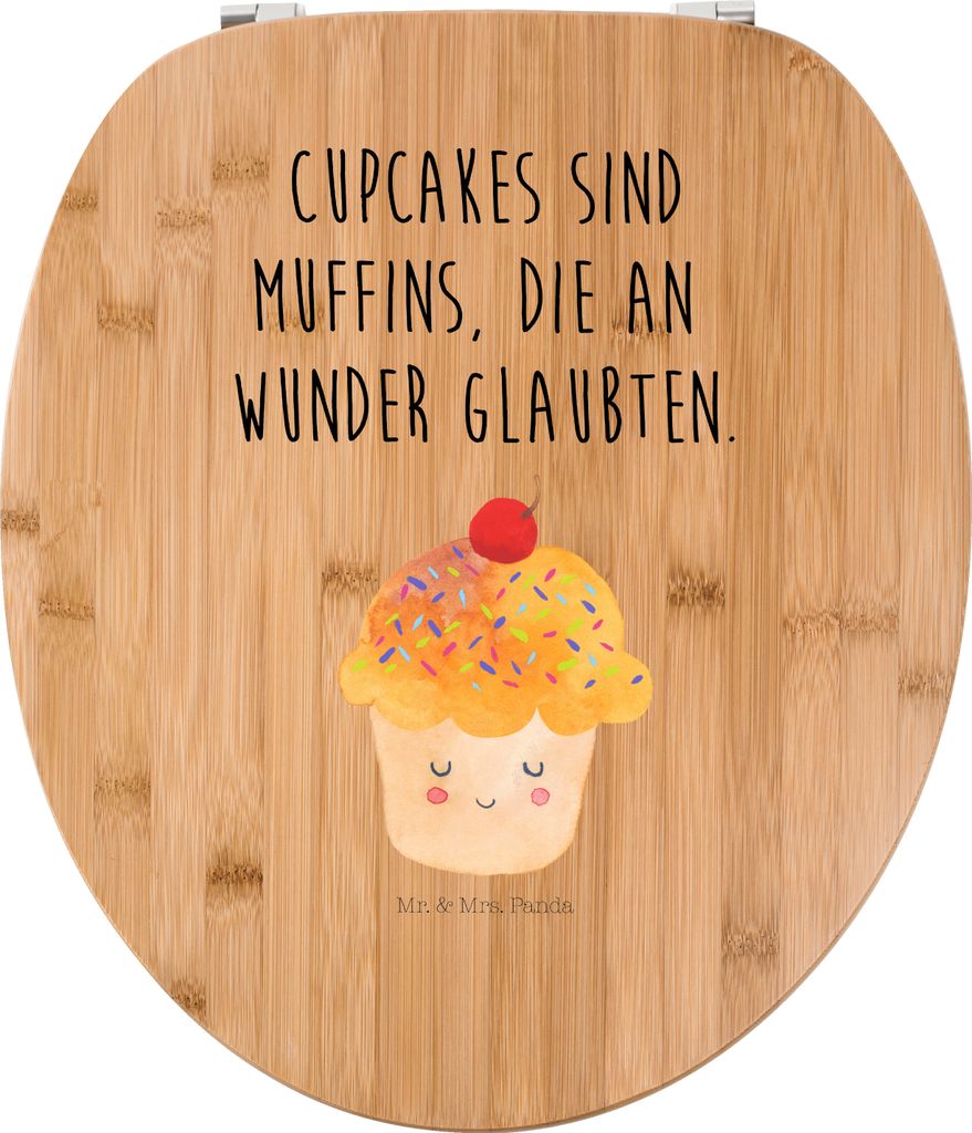 Mr. & Mrs. Panda Klo-Deckel Cupcake - Transparent - Geschenk, Cupcakes, WC Sitz, Gute Laune, Backen, klo deckel, Küche Deko, WC-Sitz, Klodeckel, T...