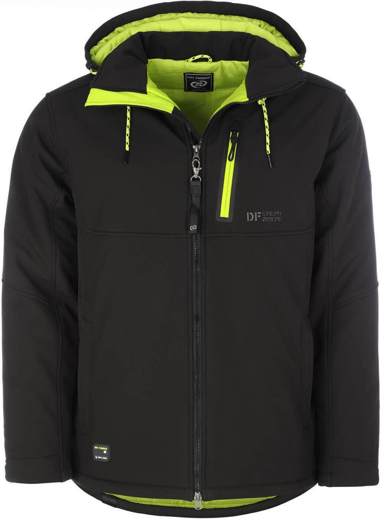 Thermounterwäsche Kinder Fussball Dry Fashion Herren Softshelljacke Wangerooge Mit Fleece-Innenfutter - Melierte Jacke Mit Abnehmbarer Kapuze | Shop Fussball Thermounterwäsche Kinder