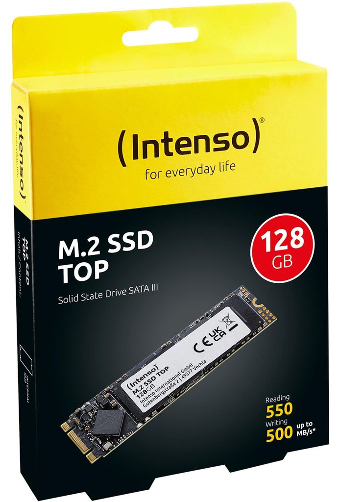 Intenso M.2 128GB SSD SATA3 Špičkový maloobchodní výkon Obrázek produktu 